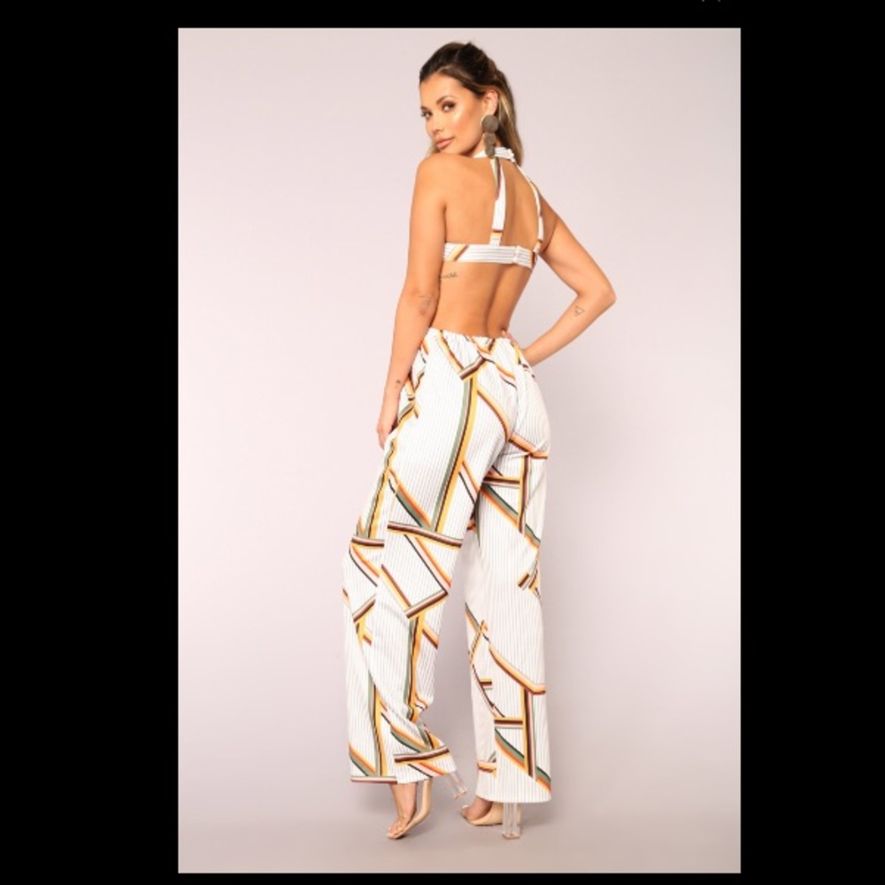 Fashion Nova Backless Jumpsuit